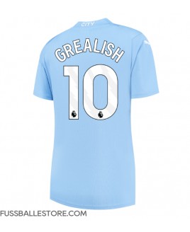 Günstige Manchester City Jack Grealish #10 Heimtrikot Damen 2023-24 Kurzarm